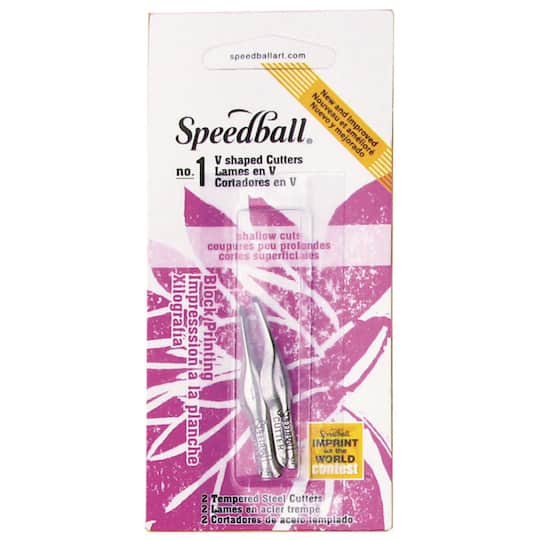 Speedball® No. 1 V-Shaped Linoleum Cutters, 2ct.